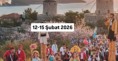 Her yıl Şubat Ayında Gerçekleştirilen Badem Çiçeği Festivali İnstagram Afişlerinden Biri.