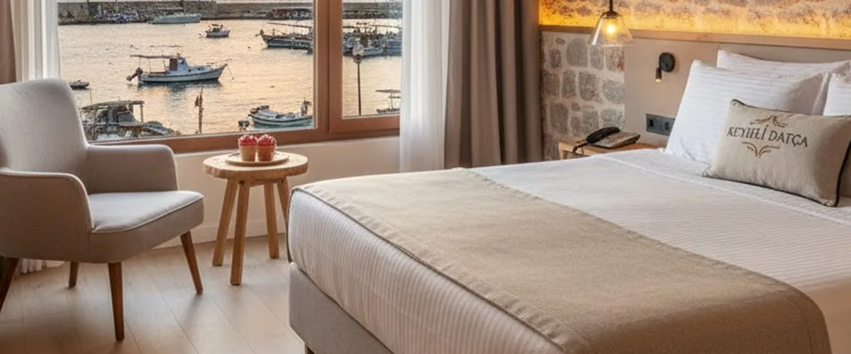 Datça merkez liman yakınında butik otel ve konaklama seçenekleri