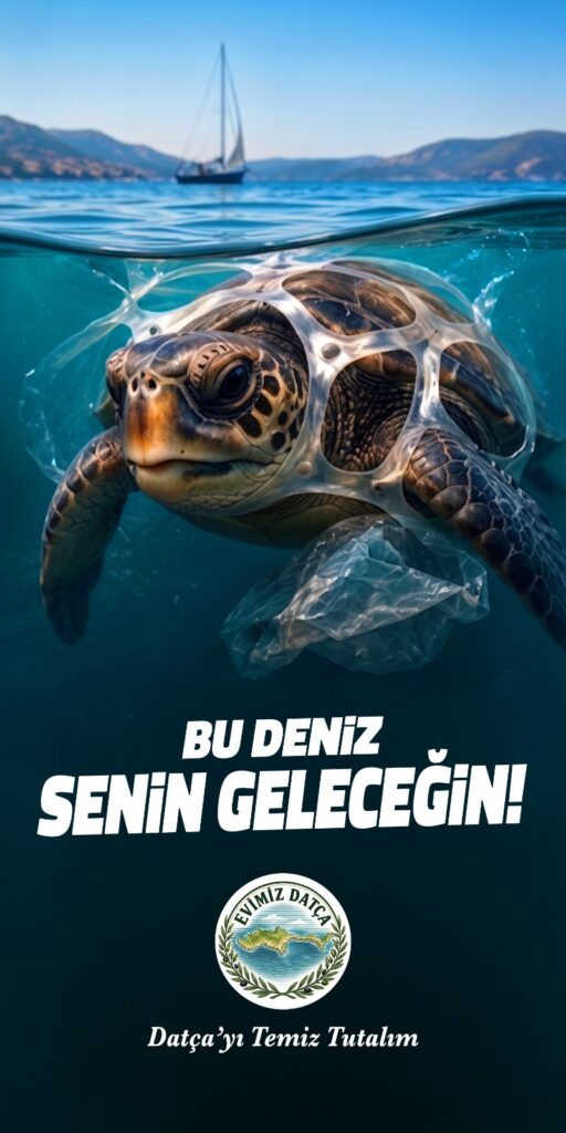 Bu Deniz Senin Geleceğin Evimiz Datça Çevre Kampanyası Afişi