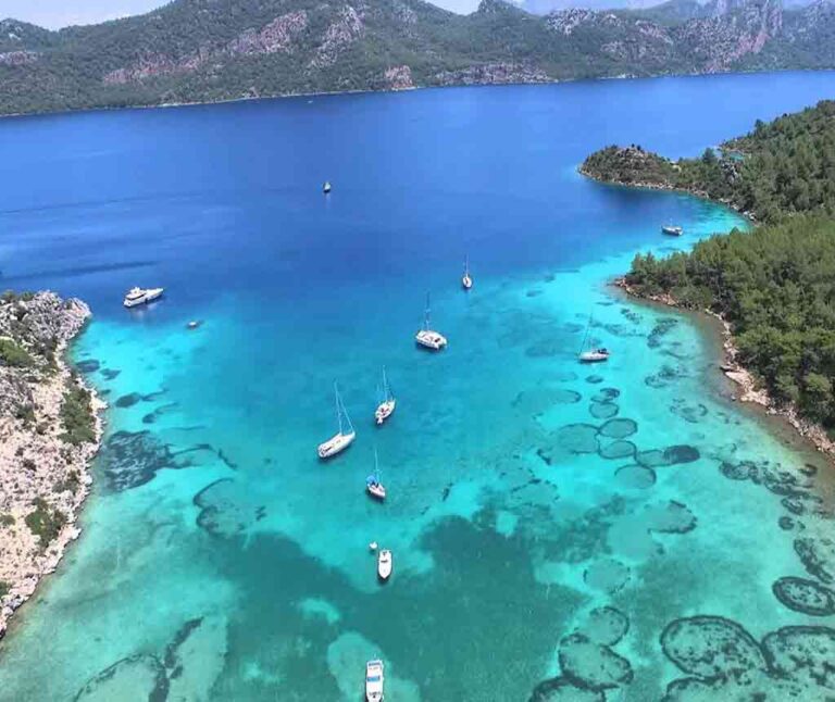 Datça mavi tur rehberi ile Hisarönü ve Selimiye körfezi rotalarını, tekne kiralama fiyatlarını, koy analizlerini ve deniz üstü yaşam ipuçlarını keşfedin.